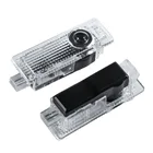 2 шт., Автомобильные светодиодные лампы для дверей BMW E90, E92, M3, E60, E61, E65, F01, F02, F10, F30, F48, G30, G38, X1, X2, X3, X4, X5, X6, X7 м