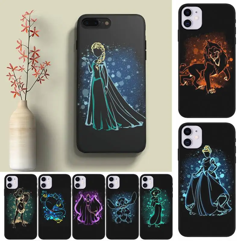 

Elsa Ariel Princess Phone Case Fundas Shell Cover For Iphone 6 6s 7 8 Plus Xr X Xs 11 12 13 Mini Pro Max