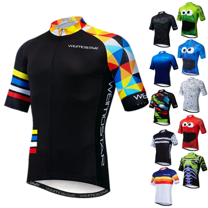 

Футболка Weimostar Pro Мужская дышащая с коротким рукавом, командная веломайка, одежда для велоспорта, летняя