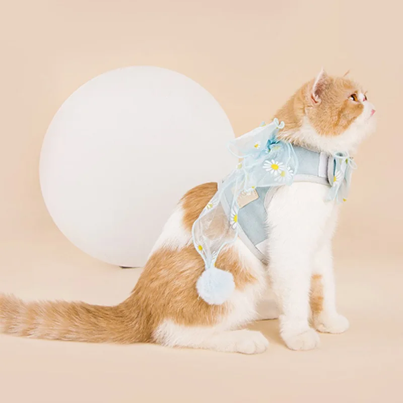 

Pet Vest Bow Drawstring Fashionable, elegant and beautiful pet products, pet leash, practical and durable, bright summer, best-s