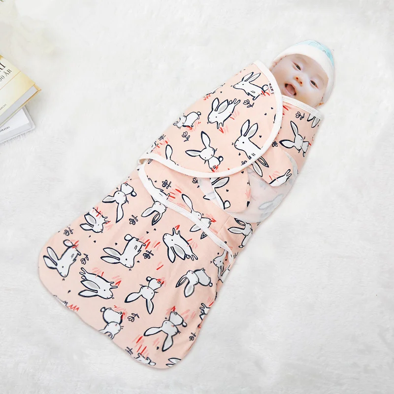

Envelope Newborn Baby Sleeping Bag Autumn Warm Blanket Cartoon Pattern Baby Crib Pram Stroller Swaddling Soft Sleeping Bag