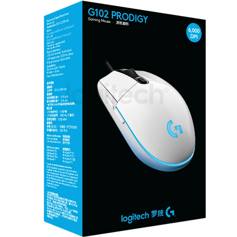Оригинальная Проводная программируемая игровая мышь lotech G403/G502/MX518/G402/G302/G102/G300s RGB игровая офисная Поддержка мыши Настольный Lap