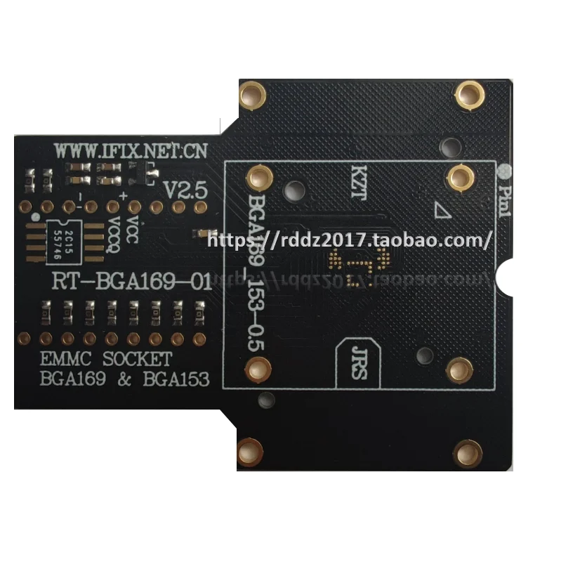 

БЛОК ПРОГРАММИРОВАНИЯ EMMC Adapter Socket RT-BGA169-01 V2.5 BGA169 RT809H