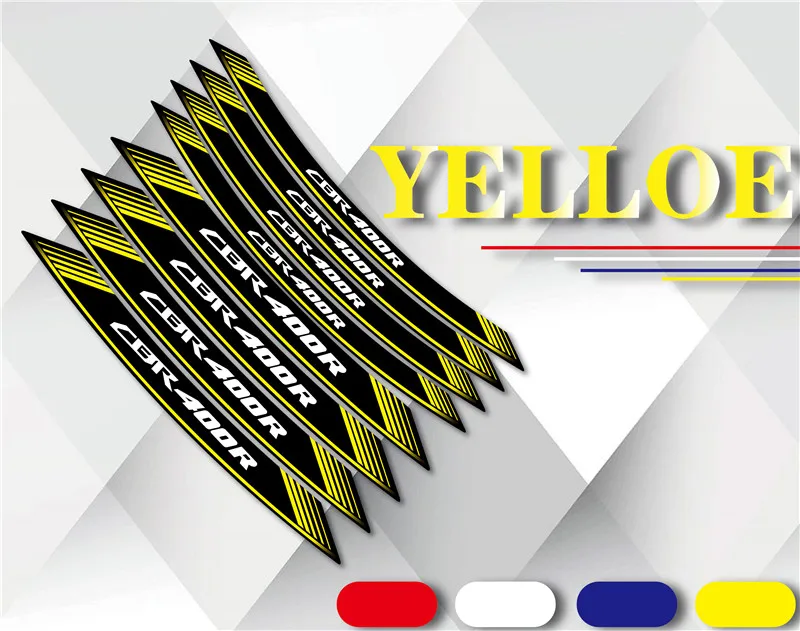 

For HONDA CBR400R cbr 400r Inner Edge Reflection Decal Motorcycle Decoration Accessories Wheel Reflective Stickers With LOGO