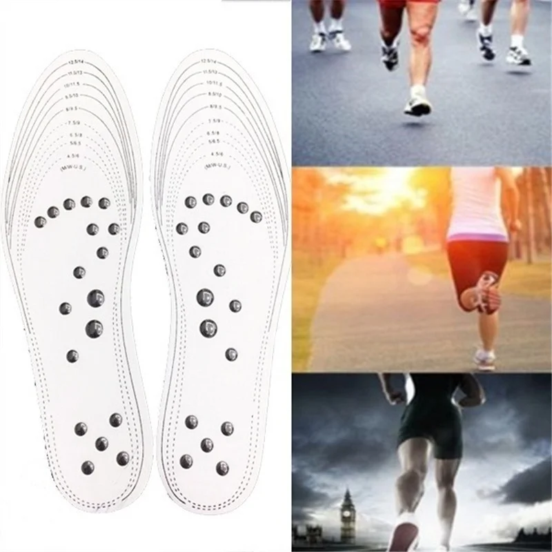Магнитные Стельки для акупунктурной терапии 1 пара похудения массажа ног