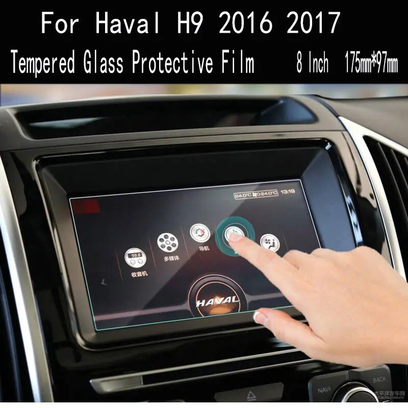for haval h9 2016 2017 2020 2021 car gps navigation screen protector auto interior tempered glass protective film car accessorie free global shipping
