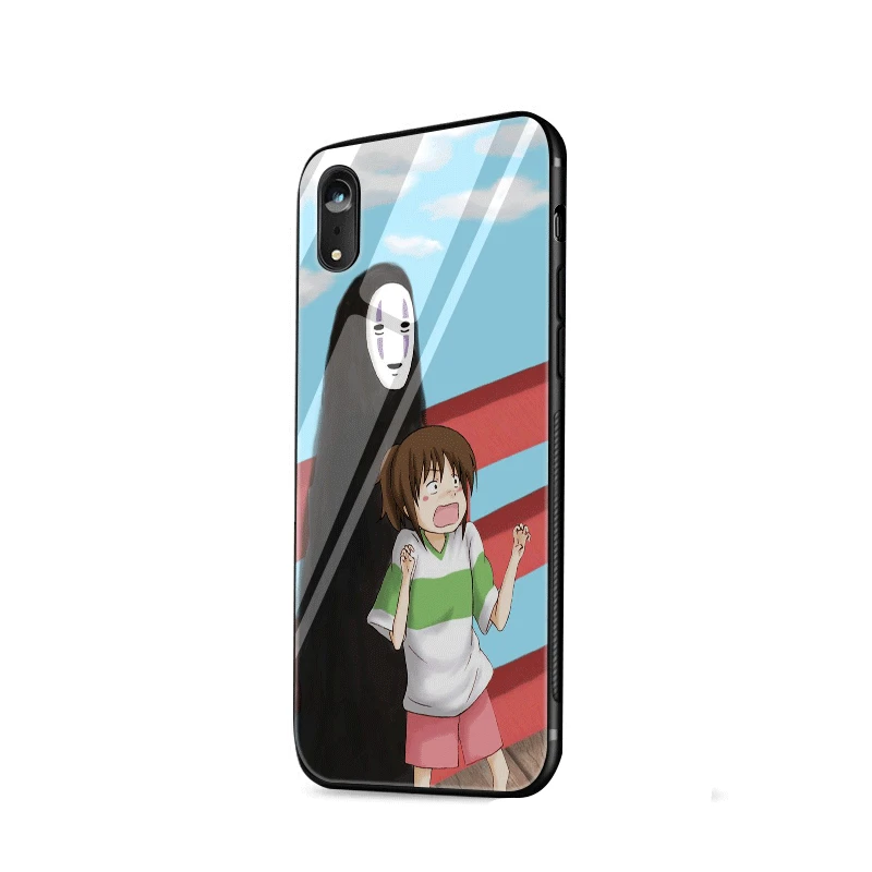 Spirited Away Totoro Glass Case For iPhone 5 5s SE 6 6s 7 8 Plus 11 Pro X XR XS Max Cover |