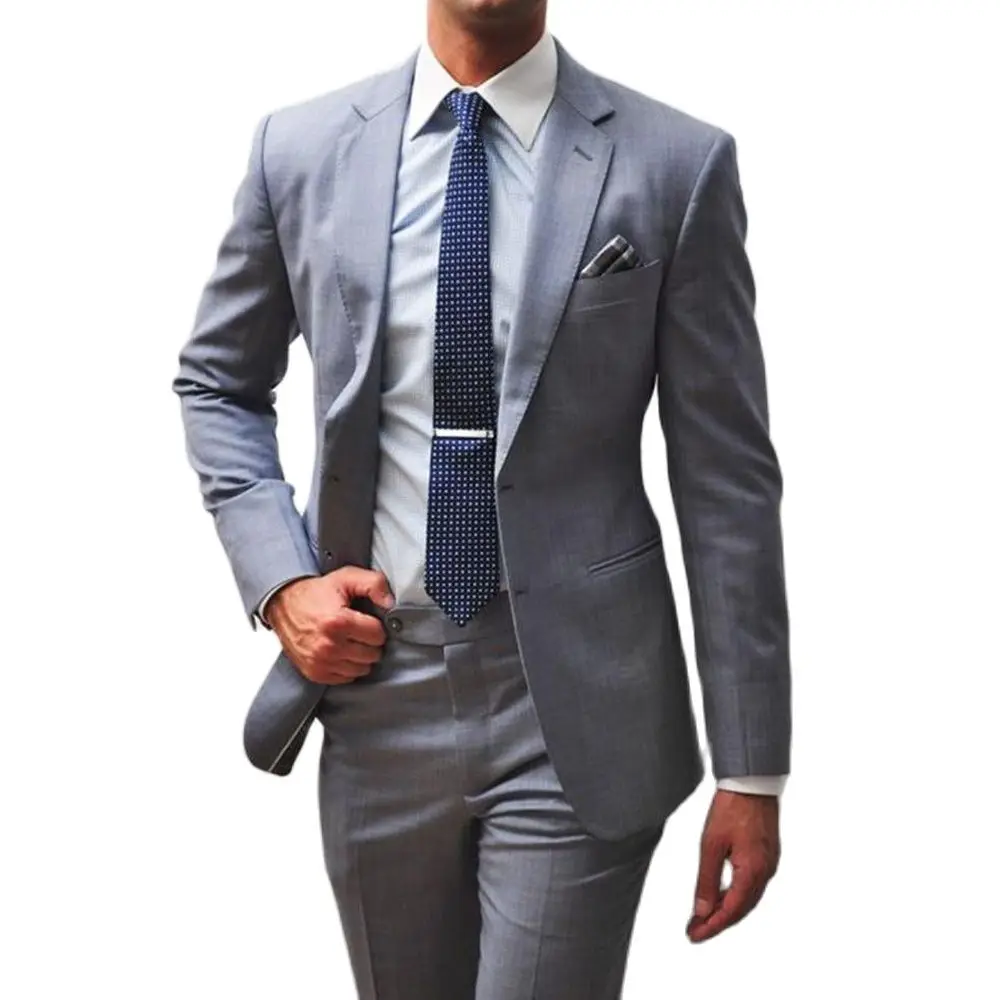 

Men's Formal Business Style 2 Piece Set for Wedding Dance and Meeting (Blazer & Pants)20180919