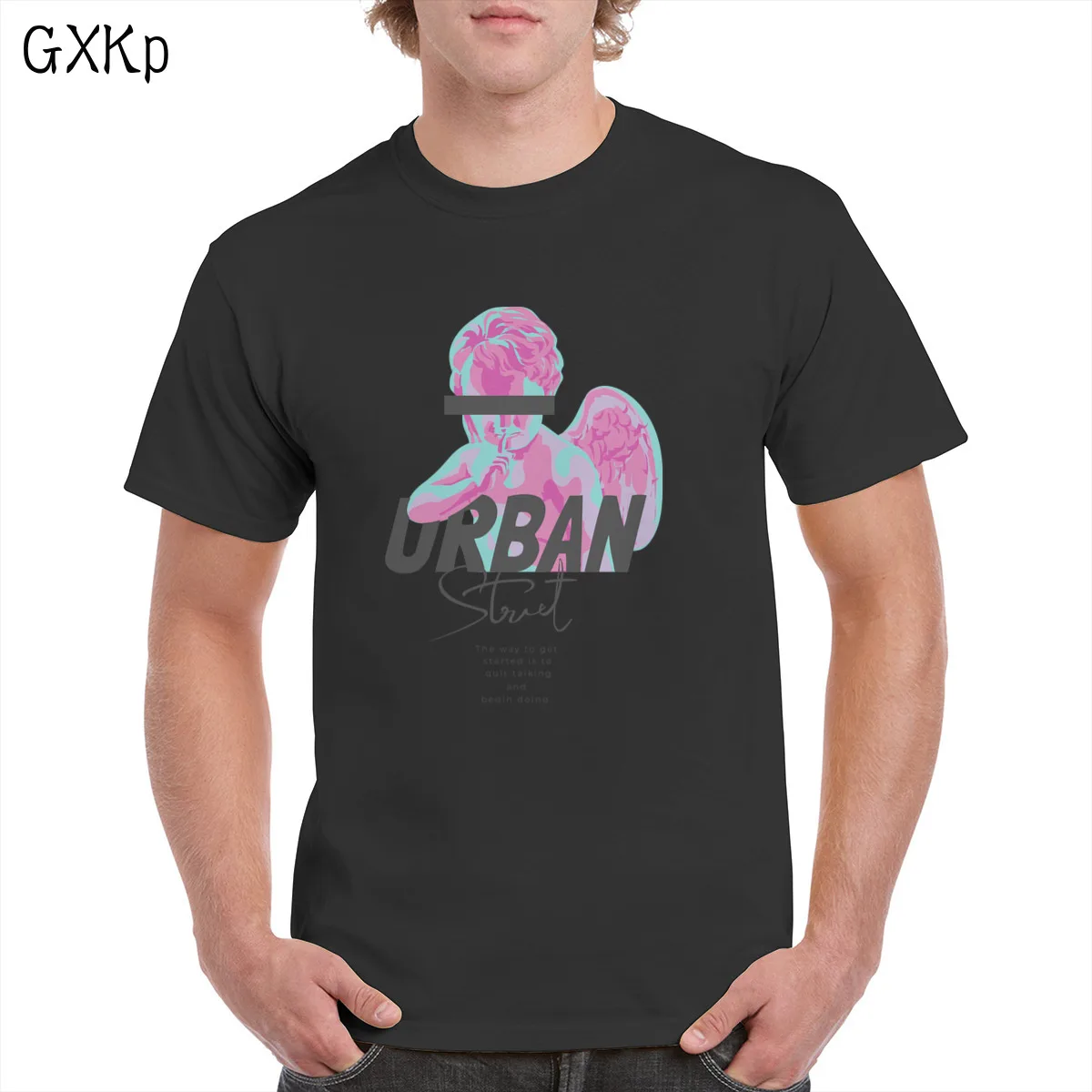 

Urban Cute Angel t shirt Unisex Pop Graphics Tops 100% Cotton clothes Female/Man