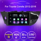 Автомобильный мультимедийный плеер, IPS Android 11 головное устройство для Toyota Corolla 2013, 2014, 2015, 2 ГБ + 32 Гб ПЗУ, Авторадио, поддержка Carplay, DVR камера