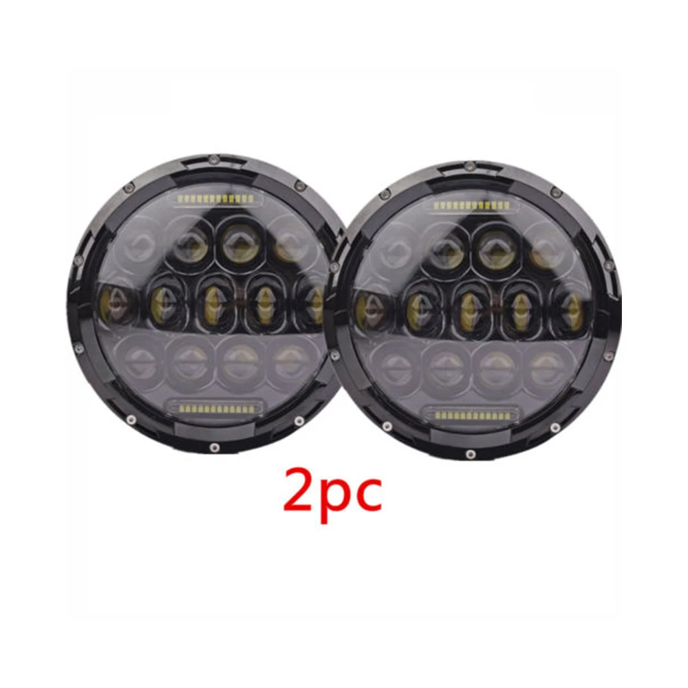 Автомобильная светодиодная фара H4 2 шт. 7 дюймов 75 Вт H13 дальний и ближний свет для