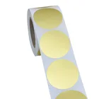 Пустые круглые золотые наклейки для рукоделия s этикетки для печати 50-500 шт. этикетки theacher DIY наклейки s посылка adesivo наклейки канцелярские принадлежности