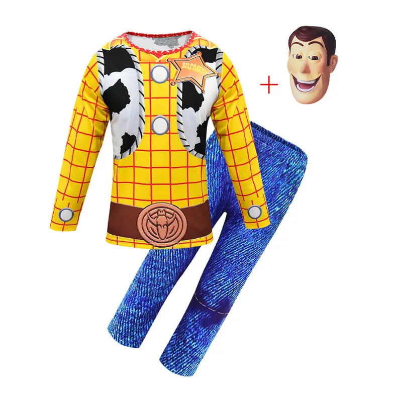 Костюм на Хэллоуин История игрушек Дети Вуди спортивные костюмы для мальчиков и