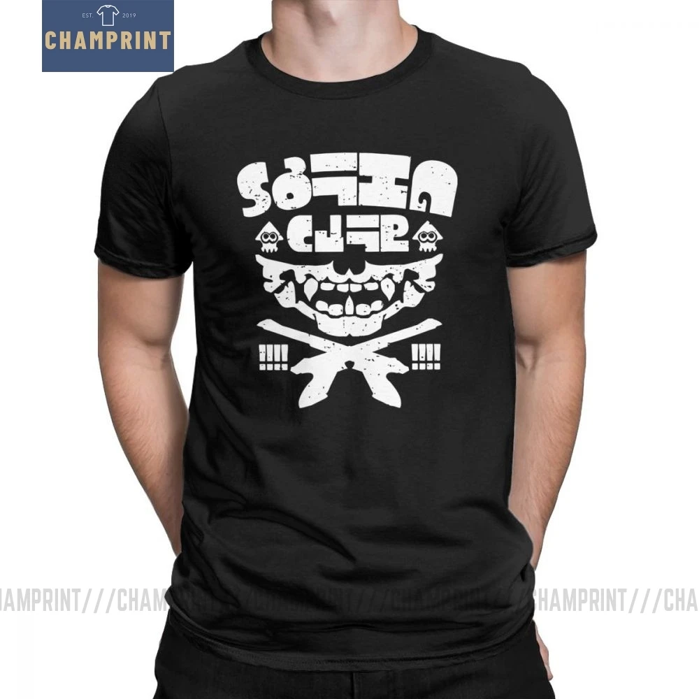 Футболка мужская из чистого хлопка с коротким рукавом и круглым вырезом|Мужские