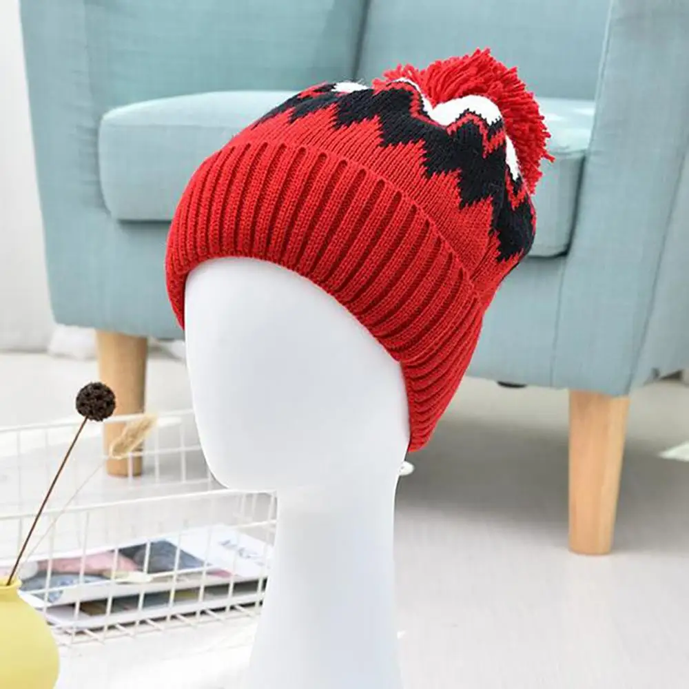 Новая модная женская теплая зимняя шапка с помпоном из искусственного меха