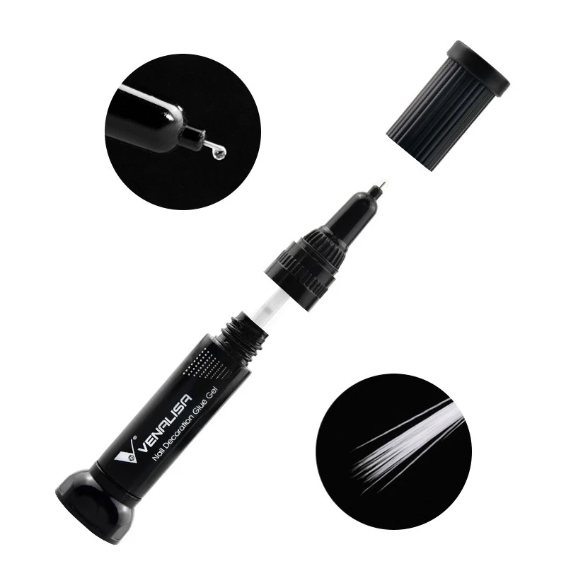 VENALISA 10 мл Алмазная липкая гелевая ручка прозрачная декоративная для создания