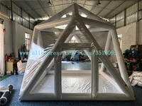 3 4 m square pvc transparent closed tent for business hotels and family leisure stays