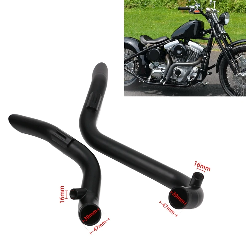 Мотоцикл Новая нержавеющая сталь 2 дюймов вытяжная труба для Harley Softail Touring Sportster Dyna
