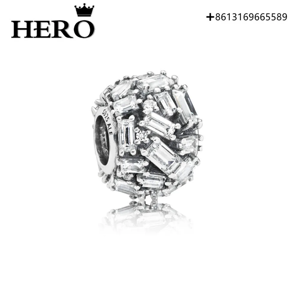 

HERO 100% Стерлинговое Серебро 925 пробы Оригинальное Высокое качество 1:1 круглые покрытые белыми золотыми бусинами с логотипом Бесплатная почт...