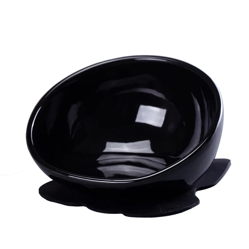 Black bowl Регулируемая высота Pet Нескользящая настольная подставка для посуды миски для собак миски для кошек миски для кормления пластиковые Нескользящие Подъемные столы@ HE - Цвет: Black bowl