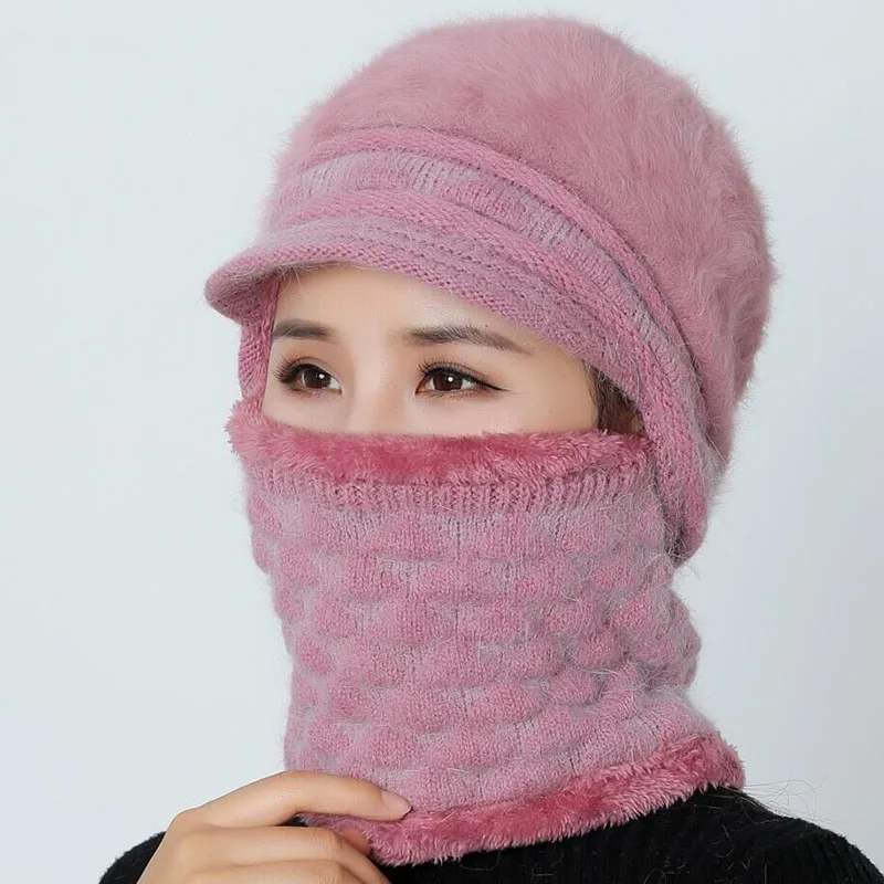 Skullies Beanies женская зимняя шапка для мамы вязаная шапочка для девочек шарф женская шапка для женщин шерстяная Круглая Шапочка Шапка Зимняя маска шапка