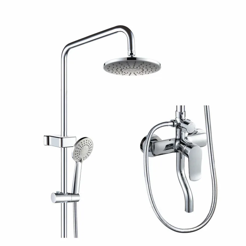 

Four-speed shower set full copper in-wall bathroom household adjustable bath concealed multi-function mixing valve adjustable BJ