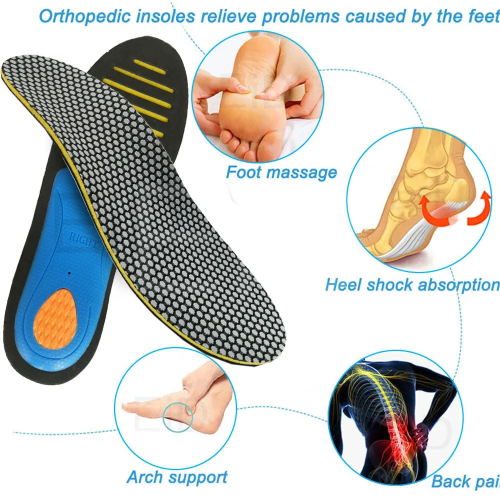 Orthopedic Shoes Sole Insoles Flat Feet Arch support Unisex EVA Orthotic Arch Support Sport Shoe Pad Insert Cushion Men Woman