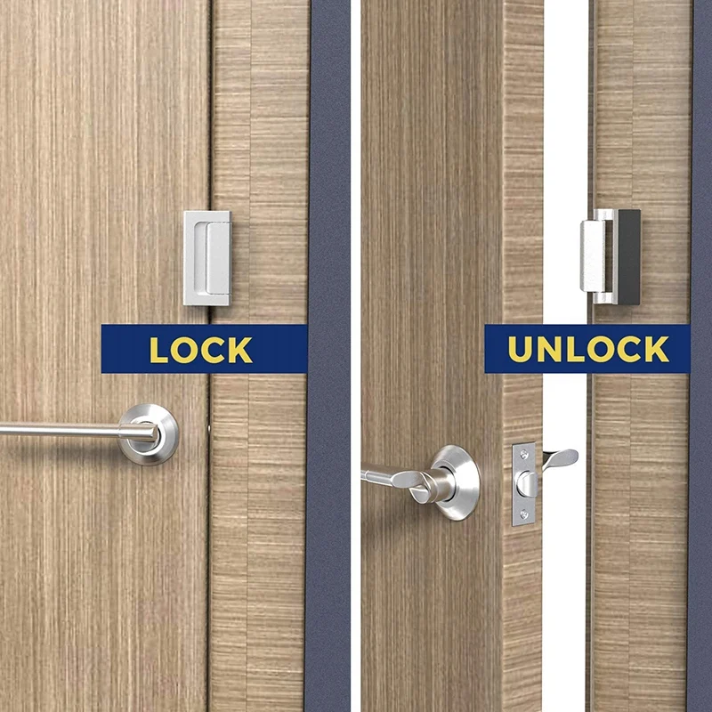 

Security Lock, [2 Pack] Home Security Door Lock with 8 Screws, Childproof Door Reinforcement Lock, Withstand 1000 Lbs