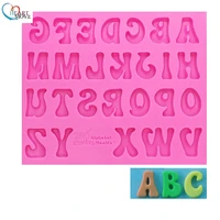new arrival diy alphabet silicone mold letter numbers fondant chocolate cake dessert tool cake decorating baking mold