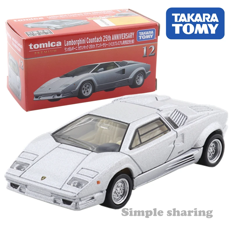 

Takara Tomy Tomica Premium No.12 Lamborghini Countach 25th Anniversary 1:61 Kids Toys Motor Vehicle Diecast Metal Model