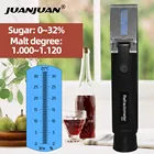 Детектор рефрактометр 0-32% Birx 4 цвета измеритель содержания тестер ATC Ареометр ручной инструмент Скидка 40%