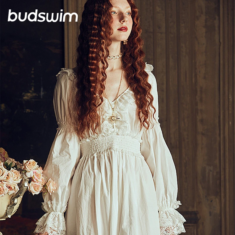 Бархатная женская ночная рубашка в стиле ретро Элегантные ночные рубашки