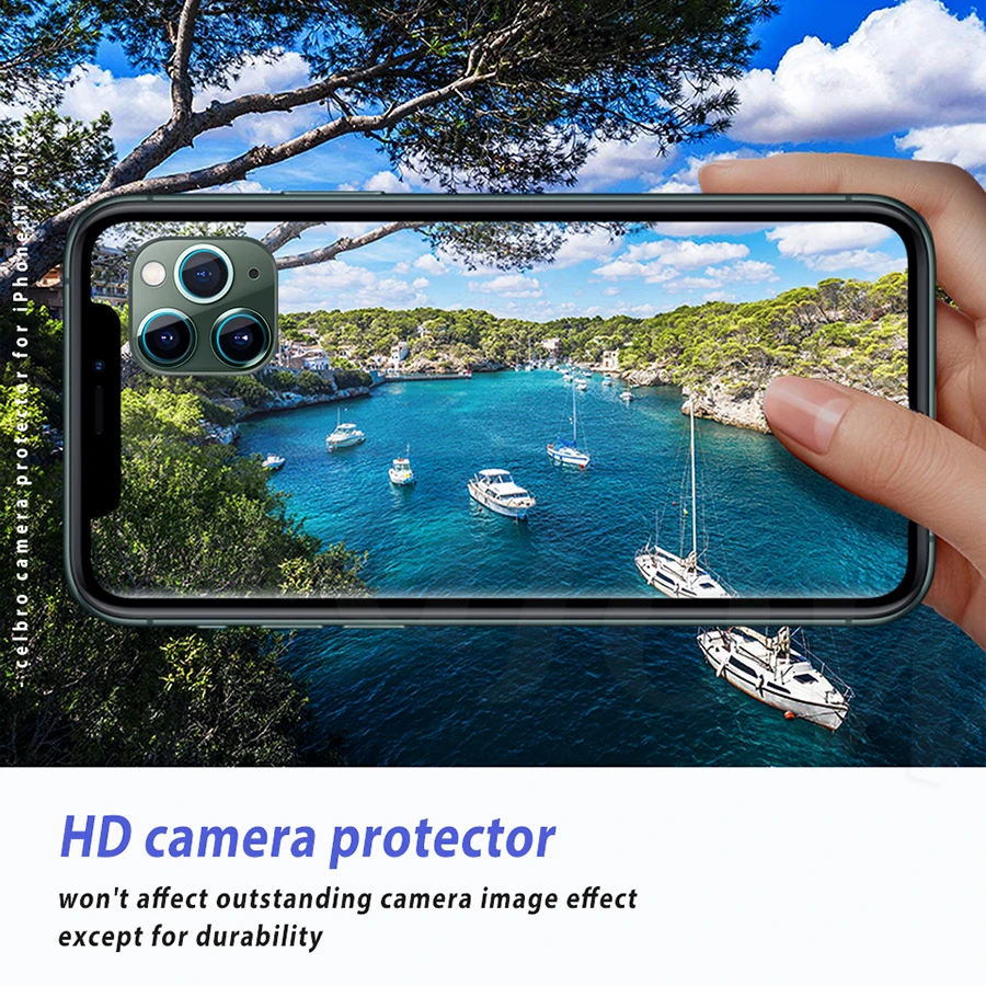 Новейшее закаленное стекло для камеры iPhone 11 12 Pro Max защитная пленка экрана