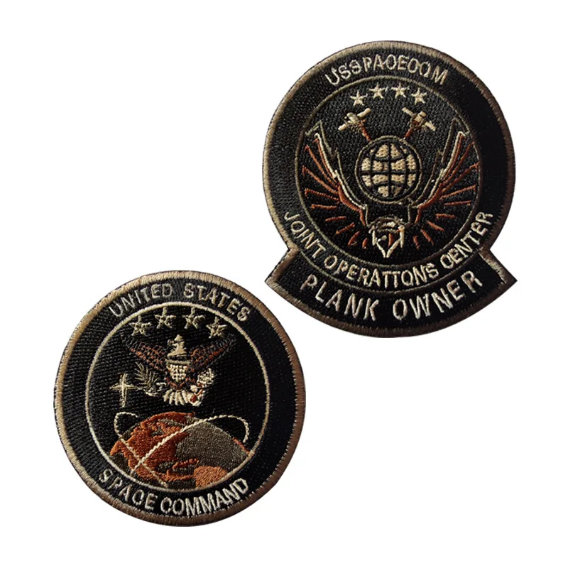 

Space Command Embroidered Cloth Sticker Joint Operations Center Velcro Badge Military Tactical Badge Armband Patch