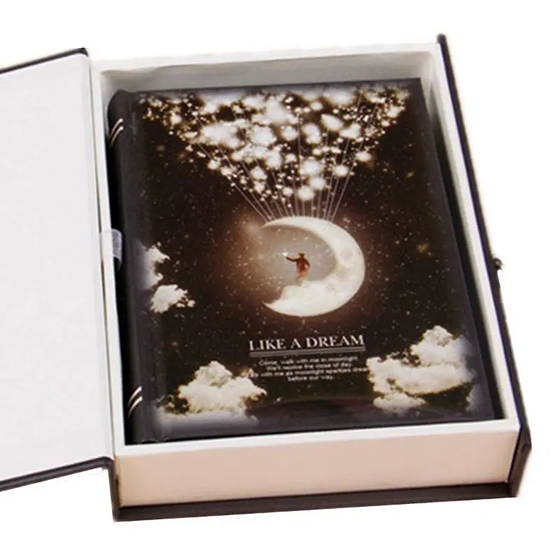 

"Like a Dream" Diary with Lock Notebook Cute Functional Planner Lock Book Dairy Journal Stationery Gift Box Package