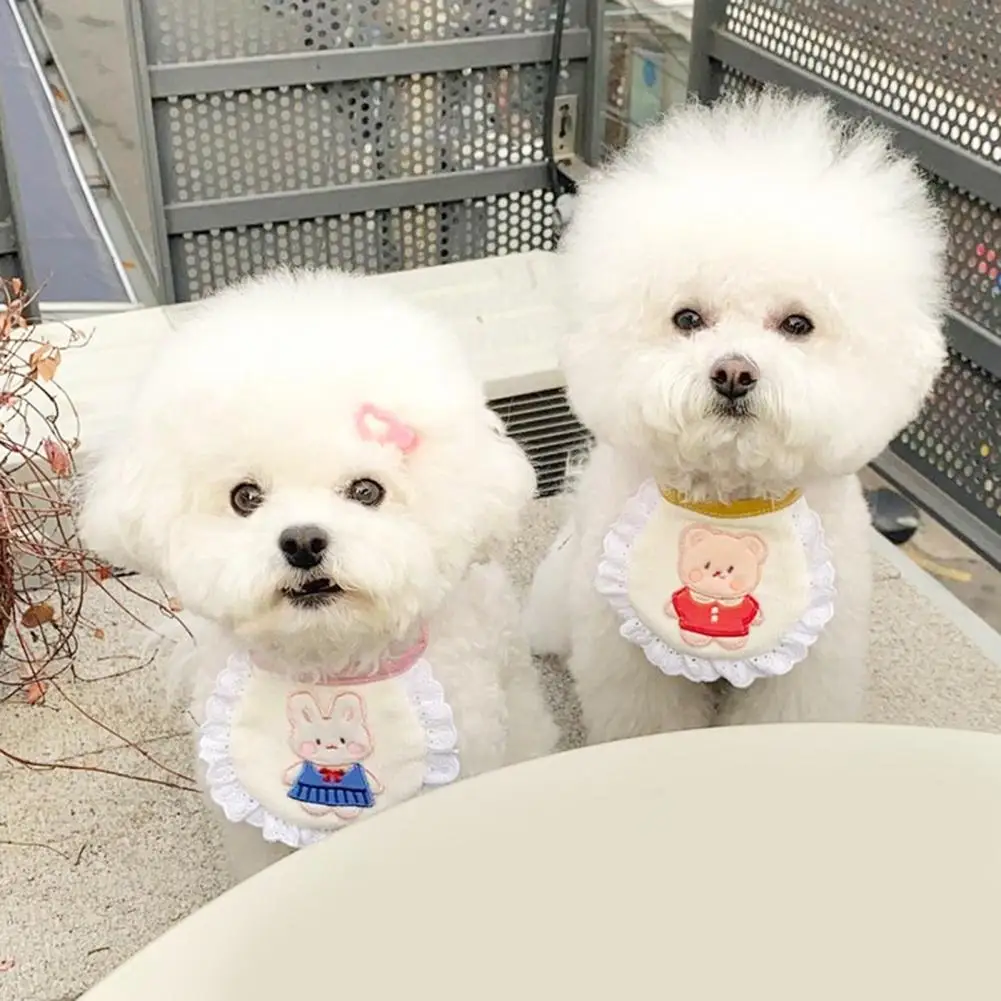 

Cute Printing Great Cartoon Adjustable Pets Bib Mini Cat Bib Universal for Outside