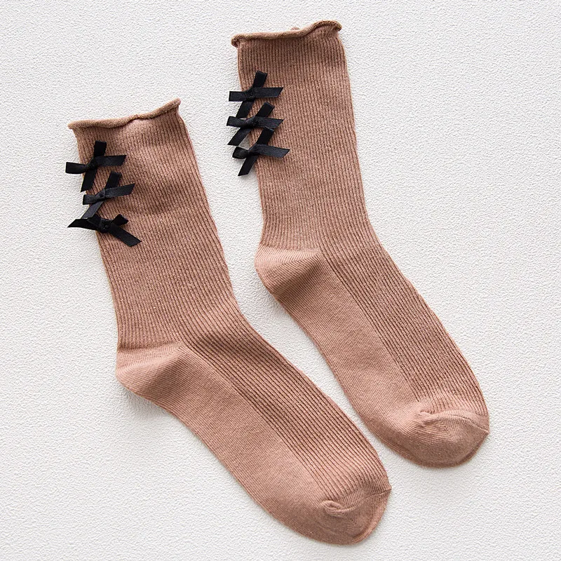 Осенне зимние новые хлопковые женские носки без пятки Японские Женские с