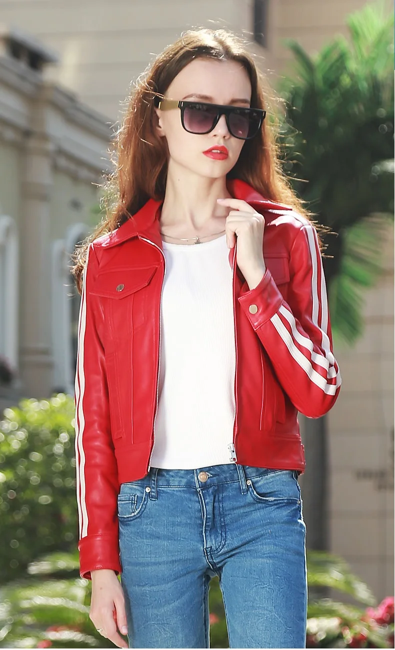 Бесплатная доставка новинка 2020 качественная женская куртка из натуральной кожи