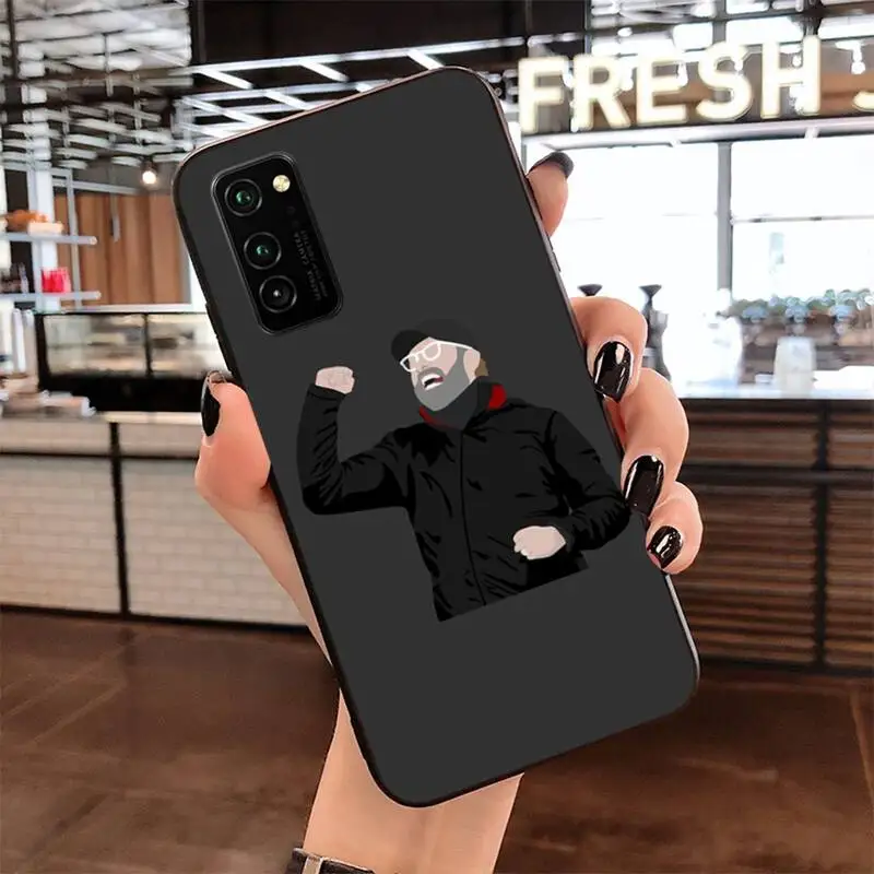 

Football klopp Soft black Phone Case for Samsung S20 plus Ultra S6 S7 edge S8 S9 plus S10 5G lite 2020