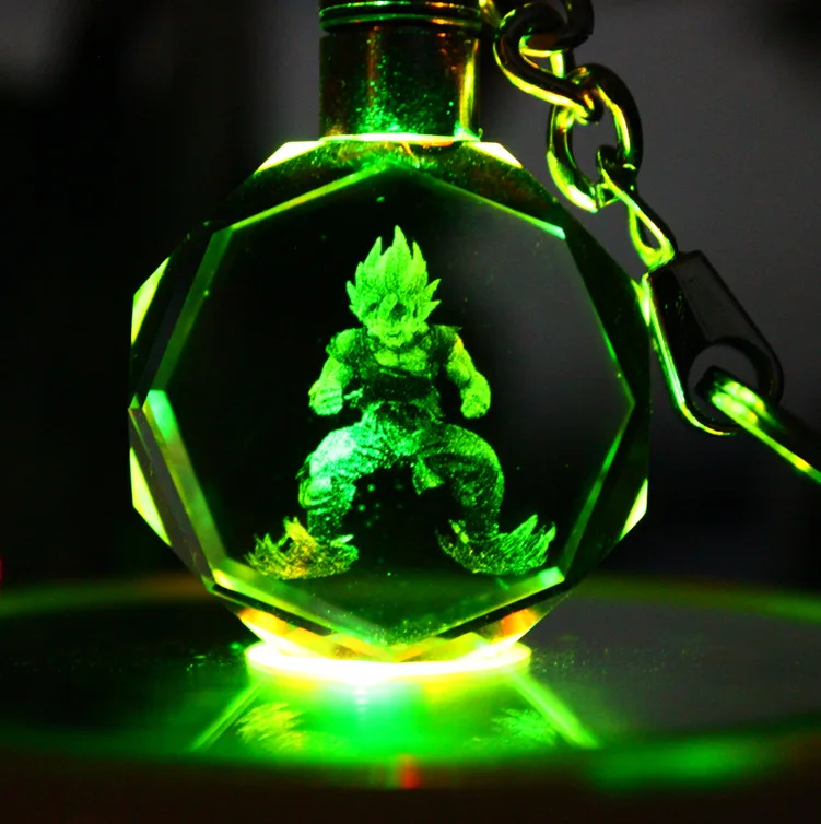 Брелок для ключей с милым шариком Пикачу карманный светодиодный брелок