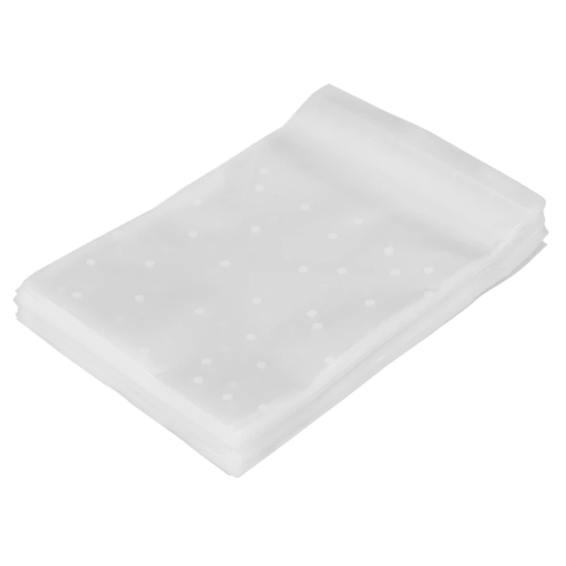 100pcs Frosted Cute Dots Plastic Pack Candy Cookie Soap Packaging Bags Cupcake Wrapper Self Adhesive Sample Gift Bag | Дом и сад