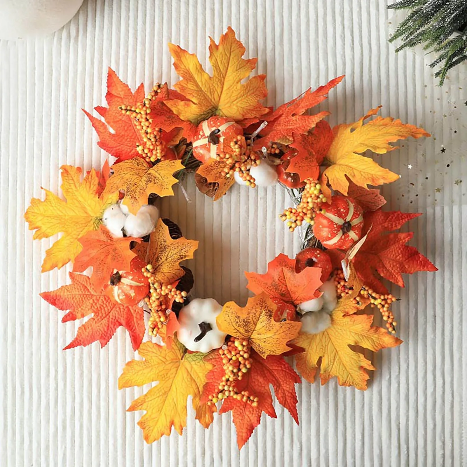 

Hanging Wall Flowers Decor Artificial Berry Decoration Pumpkin Christmas Holiday Garland Home Decor Wild Flower Garland