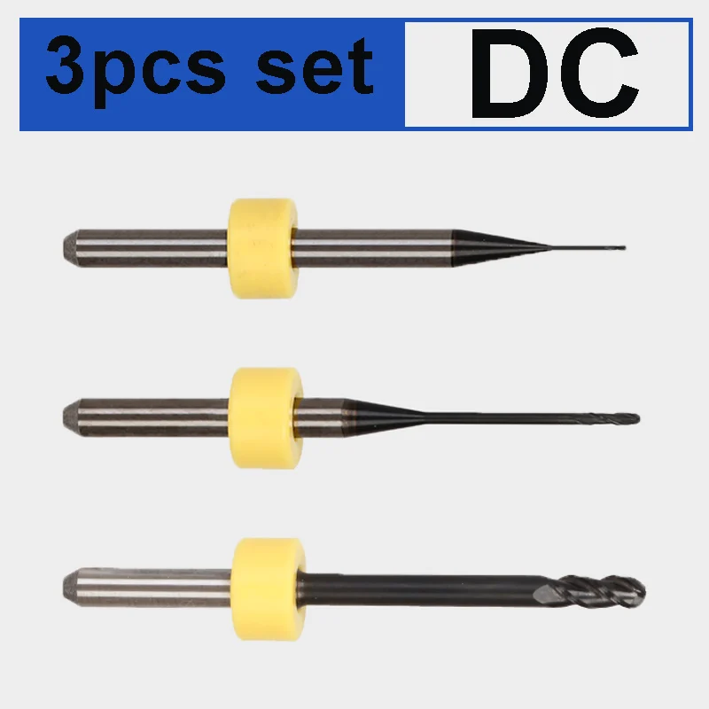 set( d0.5 d1.0 d2.5) UCHEER 0,5/1,0/2,5 Sirona стоматологические фрезерные Бур с изумрудным покрытием для MCXL 5 Вольфрам твердосплавные фрезы для кройки циркония из оргстекла ПММА и воск - Cutting Edge Length: set( d0.5 d1.0 d2.5)