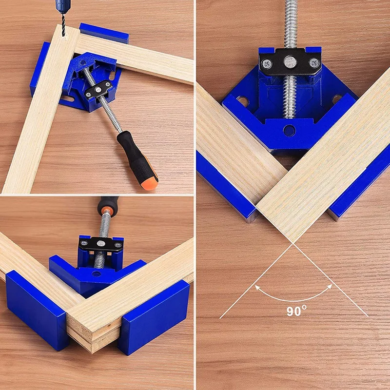 

2 Pack Right Angle Clamp, 90 Degree Corner Adjustable Single Handle