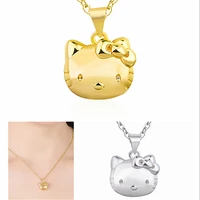 korean the best selling kitty gold pendant necklace female creative new product jewelry valentines day gifts on february 14