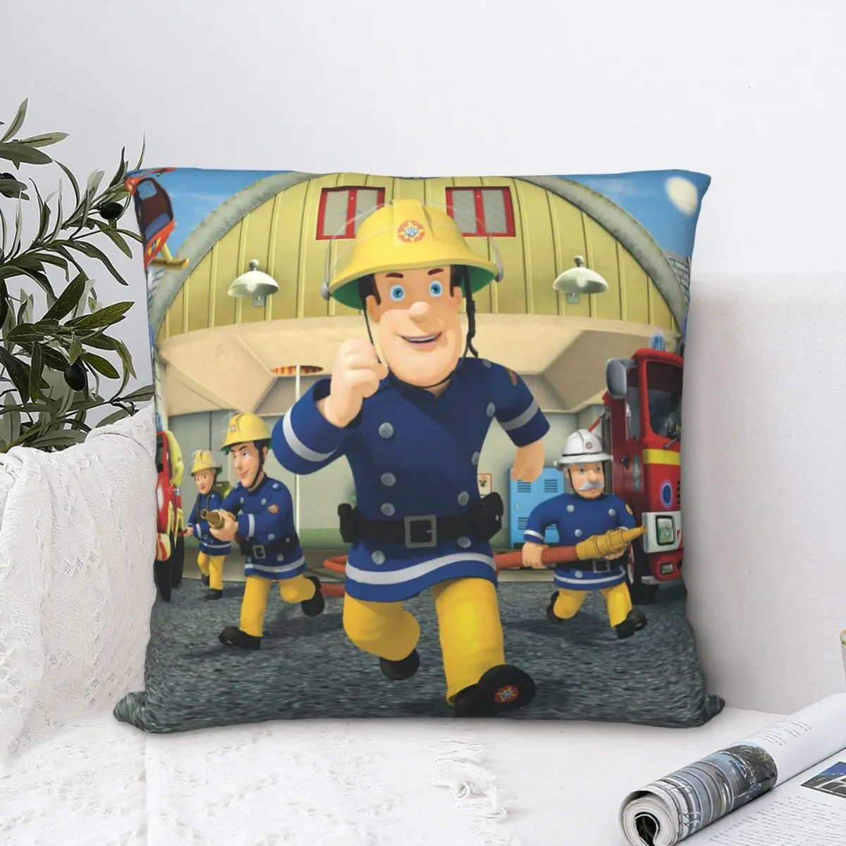 Чехол-Подушка для бега Fireman Sam Steele образовательный мультяшный рюкзак подушки