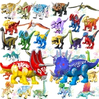 disney jurassic world building blocks dinosaur triceratops bricks animals educational toys for children for boys christmas gifts