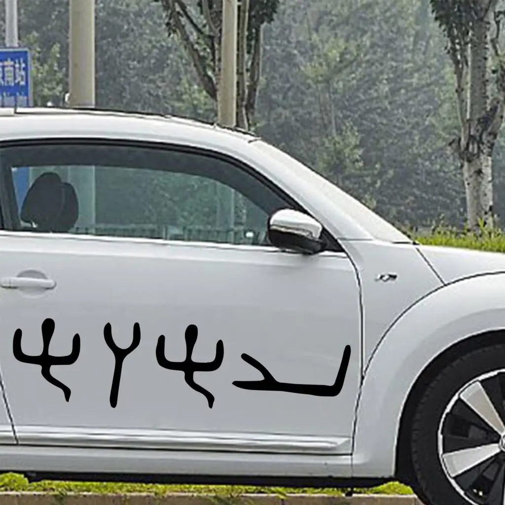 

Free shipping Hebrew sentences Stickers On The Car Figure Diy Adhesive Window Car Stickers Waterproof Auto Sticker