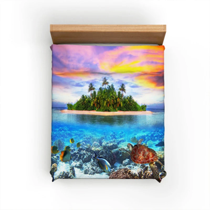 Модный простой Стиль пляж и Фотофон с изображением Морского Пейзажа узор