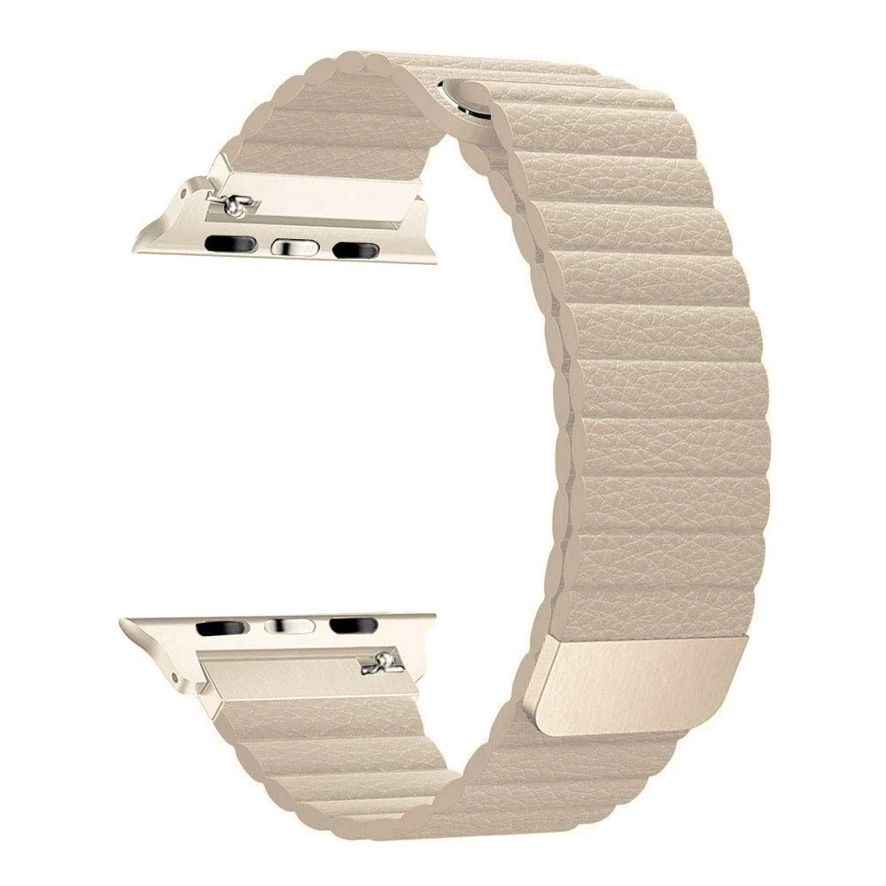 Спортивная петля Tschick для Apple Watch, кожаный ремешок с сильным магнитным замком, сменный ремешок для iWatch серии 4/3/2/1